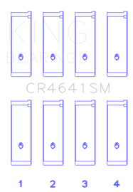 King Engine Bearings Suzuki J24B (Size 0.50 Oversized) Rod Bearing Set