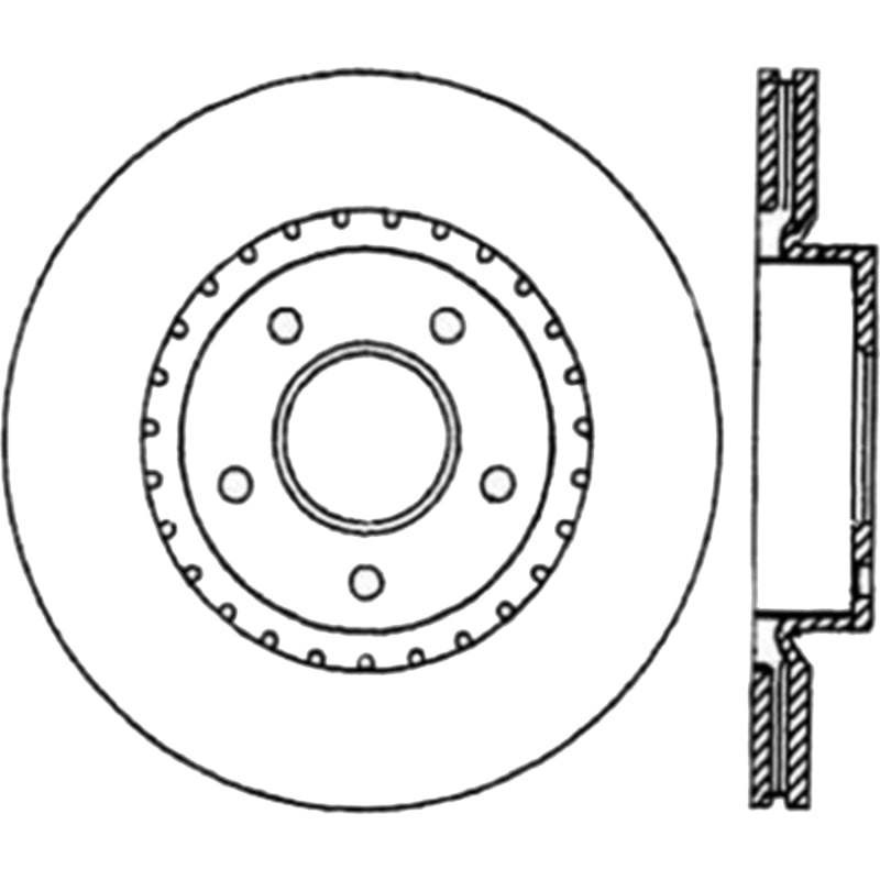 Stoptech 03-05 350Z / 03-04 G35 / 03-05 G35X Front CRYO-STOP Rotor