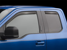 Load image into Gallery viewer, WeatherTech 2015+ Ford F-150 SuperCab Front and Rear Side Window Deflectors - Dark Smoke