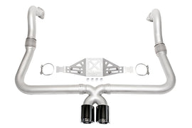 SOUL 17+ Porsche 718 Cayman / Boxster Performance Exhaust - Manual - Black Chrome Double Wall Tips