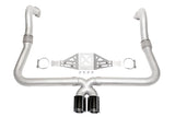 SOUL 17+ Porsche 718 Cayman / Boxster Performance Exhaust - Manual - Black Chrome Double Wall Tips