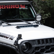 Load image into Gallery viewer, Go Rhino Xplor Blackout Combo Series Sgl Row LED Light Bar w/Amber (Side/Track Mount) 39.5in. - Blk