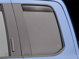 WeatherTech 2015+ Ford F-150 SuperCab Rear Side Window Deflectors - Dark Smoke