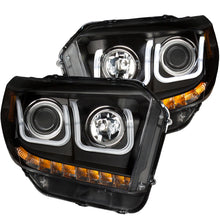 Load image into Gallery viewer, ANZO 2014-2016 Toyota Tundra Projector Headlights w/ U-Bar Black