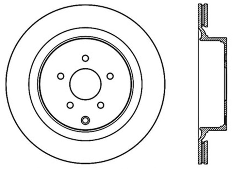 Stoptech 09-13 Infiniti FX50 Rear Premium Cryostop Brake Rotor