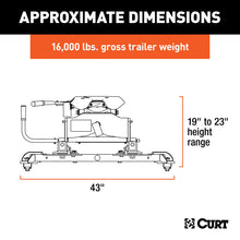 Load image into Gallery viewer, Curt A16 5th Wheel Hitch w/Roller and Ram Puck System Adapter