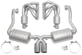 SOUL 00-04 Porsche 986 Boxster Street Exhaust Package - Polished Chrome Double Wall Tips