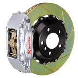 Brembo 05-14 Mustang GT Excl non-ABS Fr GT BBK 4Pis Cast 2pc 355x32 1pc Rtr Slot Type1-Silver