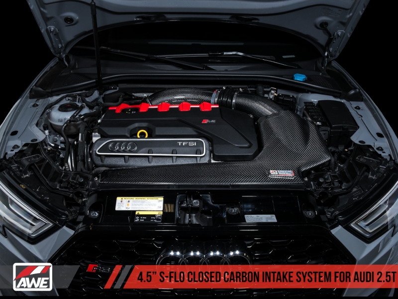AWE Tuning Audi RS3 / TT RS S-FLO Closed Carbon Fiber Intake - GTR Auto