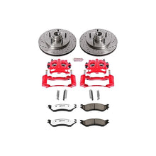 Load image into Gallery viewer, Power Stop 98-00 Lincoln Navigator Front Z36 Truck &amp; Tow Kit w/Cals