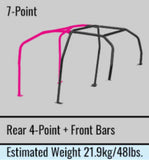 Cusco Chromoly Roll Cage 7-Point 4/5-Passenger Through Dash Mitsubishi Evo 10 CZ4A (S/O / No Cancel)