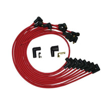 Load image into Gallery viewer, Moroso BBC Under The Header 90 Deg Plug Boots HEI Ultra Spark Plug Wire Set - Red
