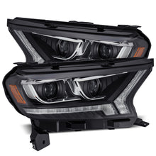 Load image into Gallery viewer, AlphaRex 19-21 Ford Ranger LUXX LED Proj Headlights Plank Style Black w/Seq Signal/DRL