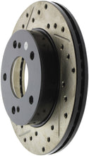 Load image into Gallery viewer, StopTech 94-96 Nissan 240SX SportStop Slotted &amp; Drilled Front Right Rotor