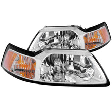 Load image into Gallery viewer, ANZO 1999-2004 Ford Mustang Crystal Headlights Chrome