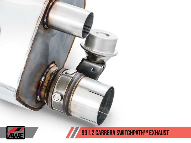 AWE Tuning Porsche 911 (991.2) Carrera / S SwitchPath Exhaust for PSE Cars - Diamond Black Tips