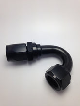 Load image into Gallery viewer, Fragola -10AN Nut x -12AN Hose Reducing Hose End 150 Degree - Black