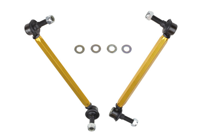 Whiteline 05+ Mustang Coupe 8cyl (Inc Shelby GT/ GT500) Front Swaybar Link Kit H/Duty Adj Steel Ball