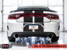 Load image into Gallery viewer, AWE Tuning 2017+ Dodge Charger 5.7L Track Edition Exhaust - Diamond Black Tips