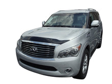 Load image into Gallery viewer, AVS 11-13 Infiniti QX56 Aeroskin Low Profile Acrylic Hood Shield - Smoke