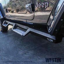 Load image into Gallery viewer, Westin/HDX 2018 Jeep Wrangler JL Unlimited Drop Nerf Step Bars - Textured Black