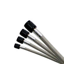 Load image into Gallery viewer, Nitrous Express 4AN 12in Stainless Steel Braided Hose - Black - GTR Auto