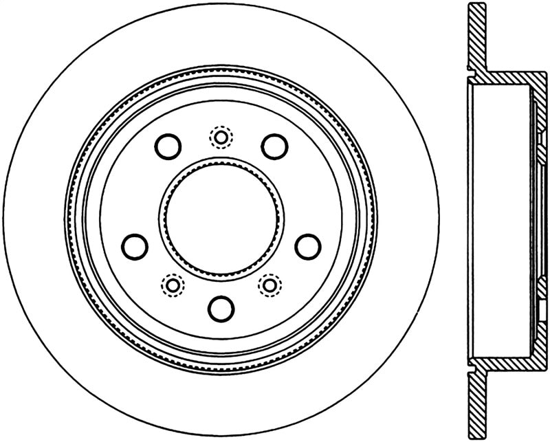 StopTech Slotted & Drilled Sport Brake Rotor