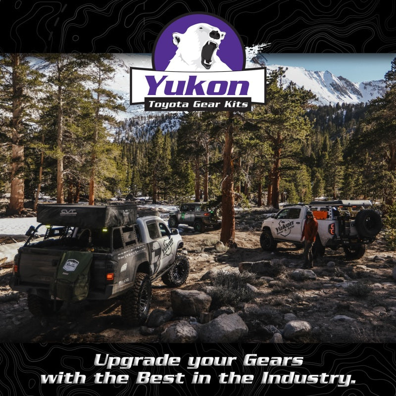 Yukon Gear Ring & Pinion Gear Kit Front & Rear for Toyota 8.75/8IFS Diff (A/T w/E-Locker) 5.29 Ratio