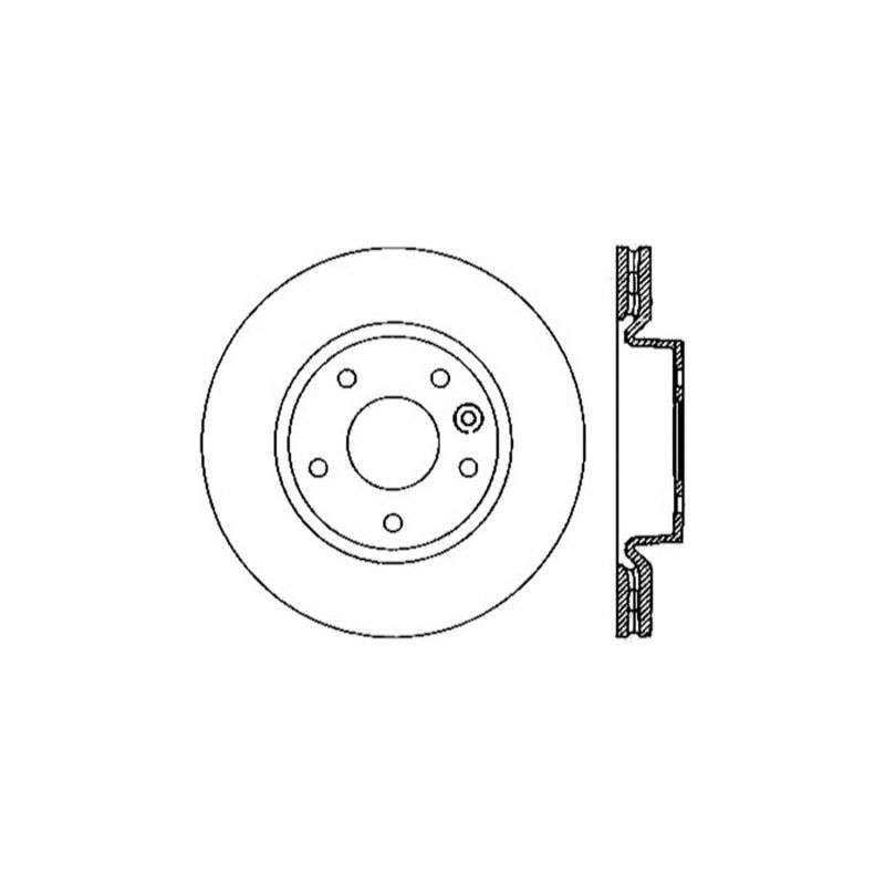 Centric 06-09 Land Rover Range Rover 4.2L V8 Supercharged Front Premium High Carbon Cryo Brake Rotor