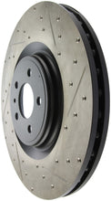 Load image into Gallery viewer, StopTech 13-14 Ford Mustang Shelby GT500 Front Left Slotted &amp; Drilled Sport Brake Rotor