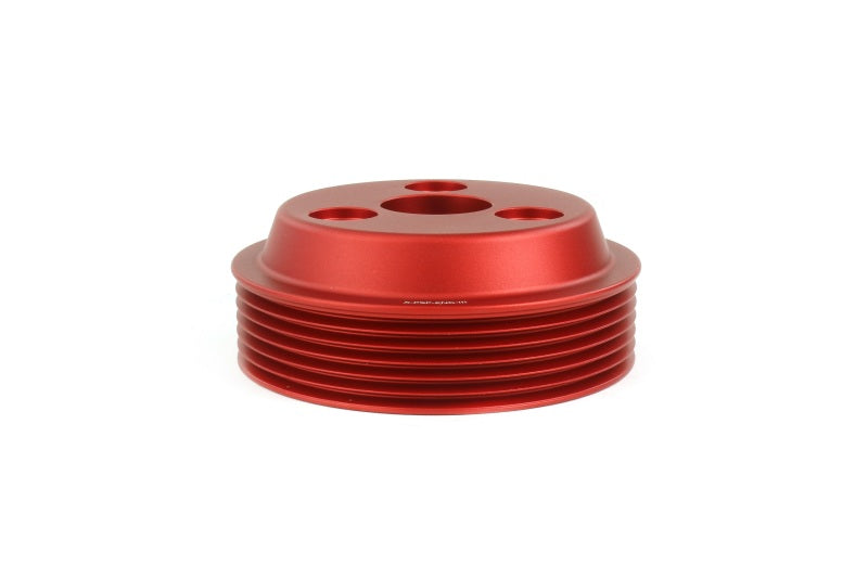 PERRIN 22-25 Subaru WRX / 21-25 Crosstrek / 20-25 LGT/OBXT/FXT Lightweight Water Pump Pulley - Red - GTR Auto