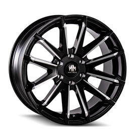 Mayhem 8109 Crossfire 20x9.5 / 5x139.7 BP / 10mm Offset / 108mm Hub Black w/ Milled Spokes Wheel