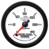 Autometer Phantom 52mm Full Sweep Electronic 0-30,000 PSI Diesel Fuel Rail Pressure Gauge