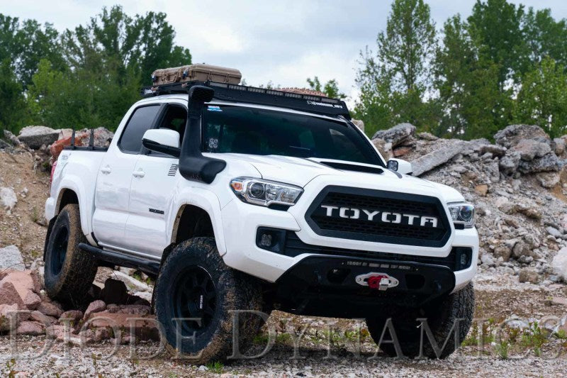 Diode Dynamics 16-21 Toyota Tacoma Stage Series 2in LED Ditch Light Kit Sport - White Combo