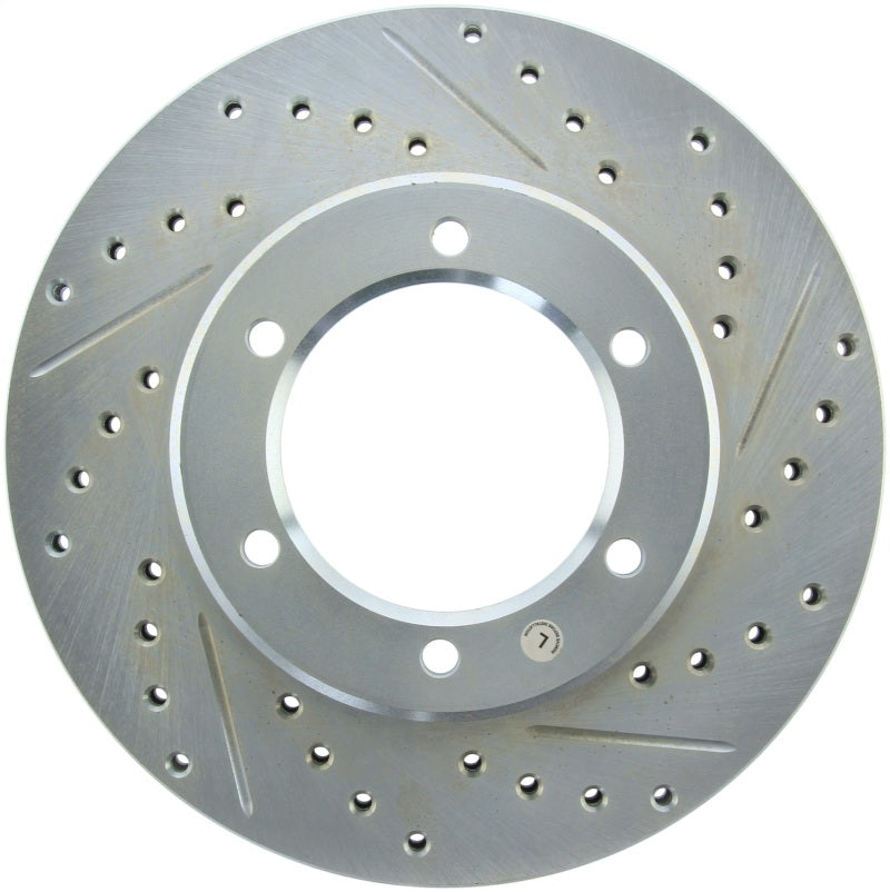 Stoptech 86-09 Toyota 4Runner / Hilux Select Sport Drilled/Slotted Rotor Front Left