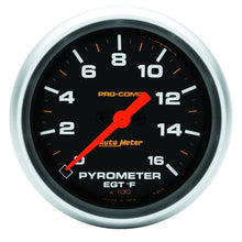 Load image into Gallery viewer, Autometer Pro Comp Full Sweep Electronic 1600F Pyrometer Gauge