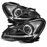 Xtune Mercedes Benz C-Class 12-14 OE Projector Headlights (Fit Non-Hid) Chrome PRO-JH-MBW20412-NA-C