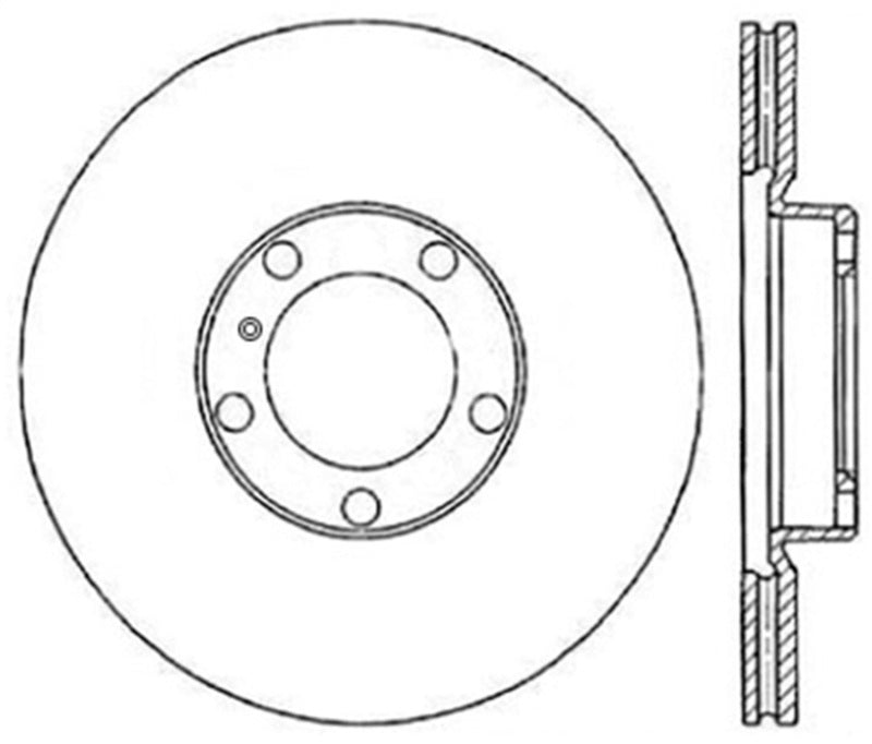 StopTech 07-13 BMW X5 Slotted & Drilled Cryo Sport Left Front Brake Rotor