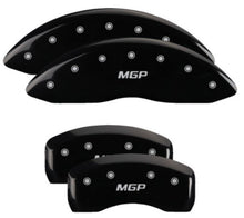 Load image into Gallery viewer, MGP 4 Caliper Covers Engraved Front &amp; Rear MGP Black Finish Silver Characters 2019 Ford Edge