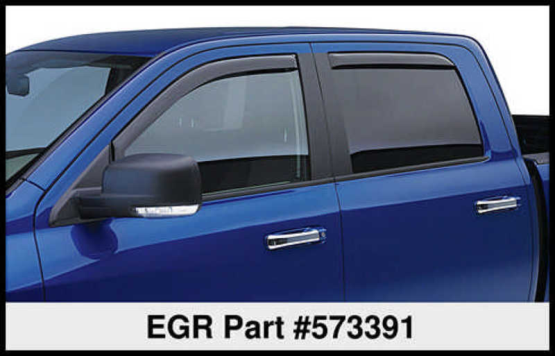 EGR 09+ Ford F/S Pickup Crew Cab In-Channel Window Visors - Set of 4 (573391)