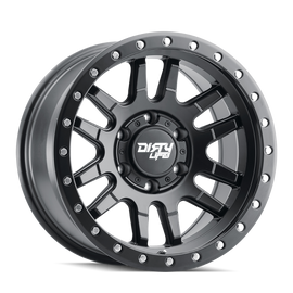 Dirty Life 9309 Canyon Pro 17x9/6x139.7 BP/-12mm Offset/106mm Hub Matte Black Wheel - Beadlock