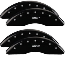 Load image into Gallery viewer, MGP 4 Caliper Covers Engraved Front &amp; Rear 2019+ Ram 2500/3500 Black Finish Silver MGP Logo