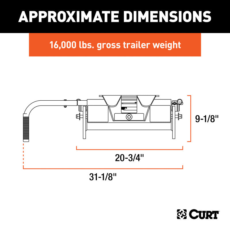 Curt E16 5th Wheel Hitch Head