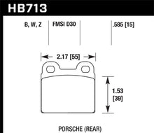 Load image into Gallery viewer, Hawk 65-69 Porsche 911/912 DTC-30 Race Rear Brake Pads