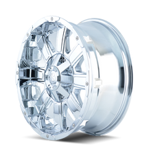 Load image into Gallery viewer, Mayhem 8030 Chaos 18x9 / 8x165.1 BP / -12mm Offset / 130.8mm Hub Chrome Wheel