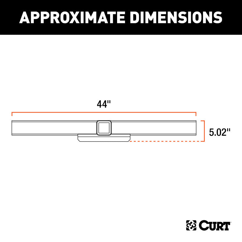 Curt 2.5in Rec 44in L Center Section