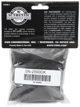 Load image into Gallery viewer, K&amp;N Filter Wrap Drycharger Oval Tapered Black - 3.25in Base I/S Width x 2.5in Top I/S Width x 7in H - GTR Auto