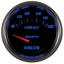 Load image into Gallery viewer, AutoMeter Gauge Voltmeter 2-5/8in. 18V Electric Cobalt