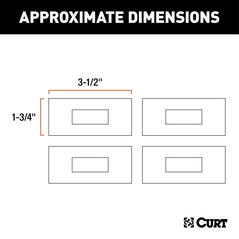 Curt 5th Wheel Rail Sound Dampening Pads