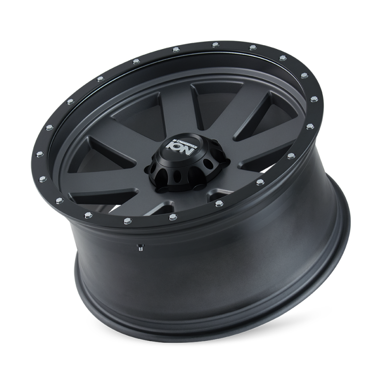 ION Type 134 20x9 / 5x127 BP / 0mm Offset / 83.82mm Hub Matte Gunmetal/Black Beadlock Wheel